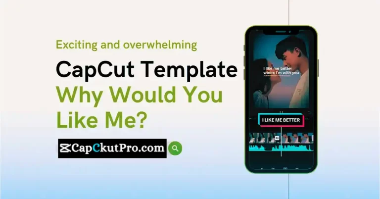 Why Would You Like Me CapCut Template?